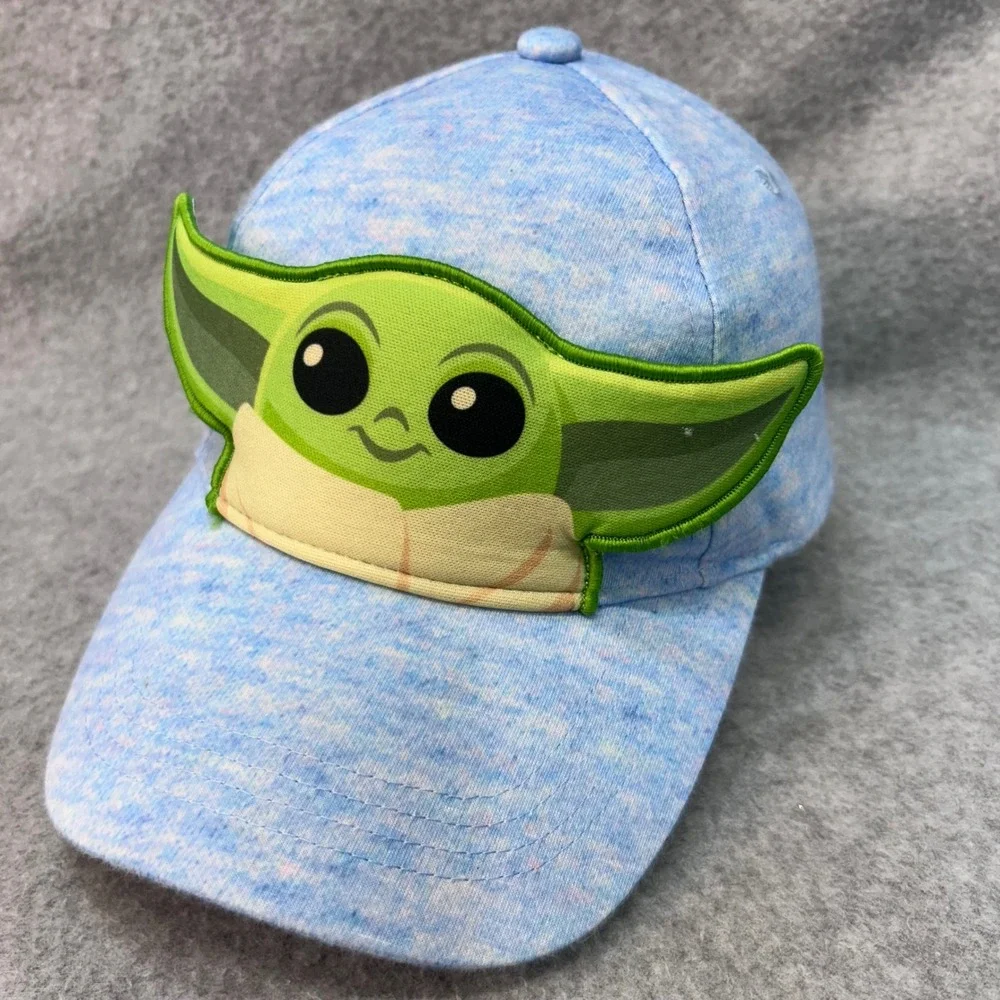 Grogu Kids Blue Star Wars Baseball Hat Baby Yoda Snapback OSFM